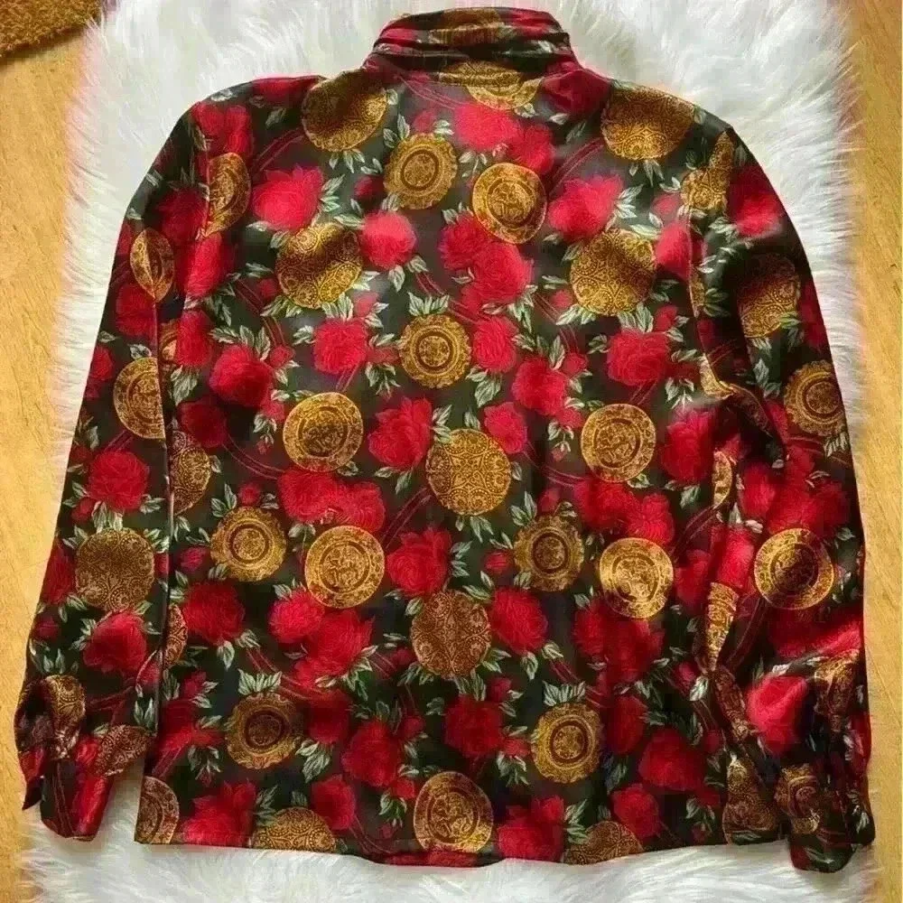 Vintage 80’s Notations Silky Secretary Blouse 8